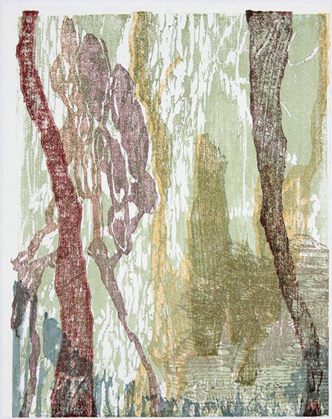 Le for�t 1, 2020 Moku Hanga