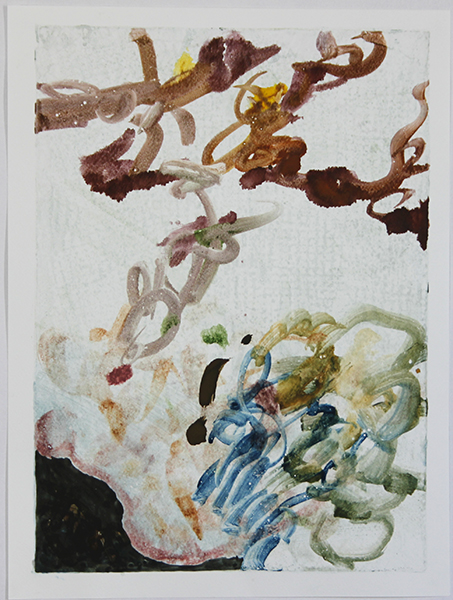 No Title 9 drawing on gelatine, print