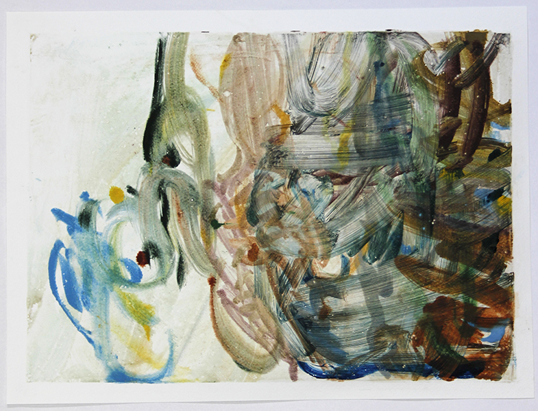 No Title 11 drawing on gelatine, print